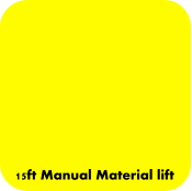 15ft Manual Material lift